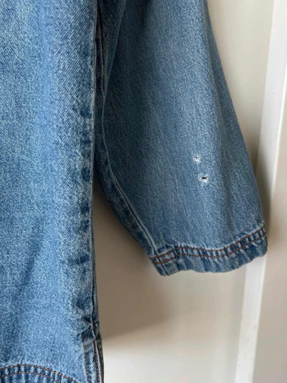 Blair Vintage Embroidered Butterfly Denim Jacket - Blue - Picture 5 of 6